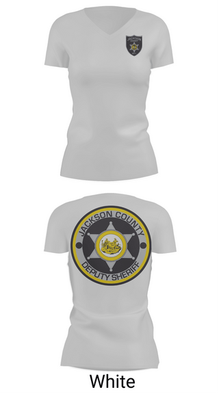 Womens Short Sleeve Vneck Shirt, Jackson County SD, Police, Teamtime, Team time, sublimation, custom sports apparel, team uniforms, spirit wear, spiritwear, sports uniforms, custom shirts, team store, custom team store, fundraiser sports, apparel fundraiser