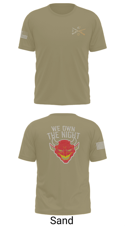 D Co 3-47 Cadre Short Sleeve Performance Shirt - 96