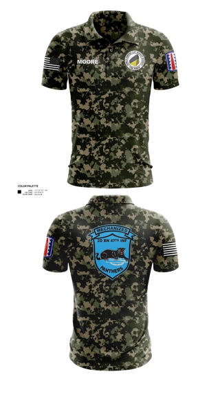 Short Sleeve Performance Polo, C Co 2-47 197th Infantry Brigade, , Teamtime, Team time, sublimation, custom sports apparel, team uniforms, spirit wear, spiritwear, sports uniforms, custom shirts, team store, custom team store, fundraiser sports, apparel fundraiser