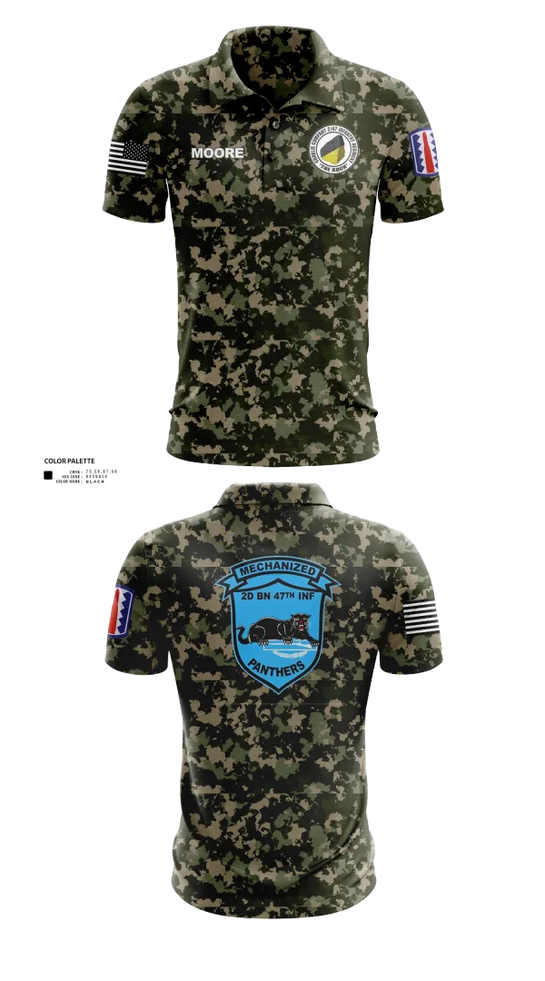 Short Sleeve Performance Polo, C Co 2-47 197th Infantry Brigade, , Teamtime, Team time, sublimation, custom sports apparel, team uniforms, spirit wear, spiritwear, sports uniforms, custom shirts, team store, custom team store, fundraiser sports, apparel fundraiser
