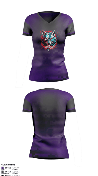 Womens Short Sleeve Vneck Shirt, GamerPack, E-Sports, Teamtime, Team time, sublimation, custom sports apparel, team uniforms, spirit wear, spiritwear, sports uniforms, custom shirts, team store, custom team store, fundraiser sports, apparel fundraiser