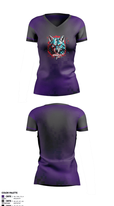 GamerPack Women's Short Sleeve V-neck Shirt - 2