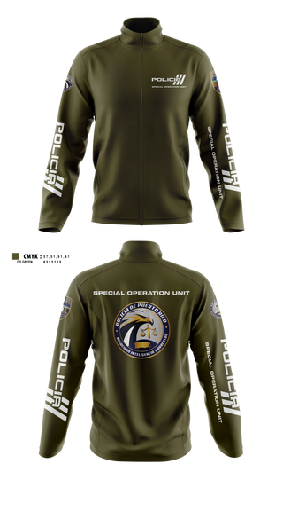 Fleece Jacket, Inteligencia criminal, Police, Teamtime, Team time, sublimation, custom sports apparel, team uniforms, spirit wear, spiritwear, sports uniforms, custom shirts, team store, custom team store, fundraiser sports, apparel fundraiser