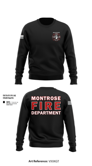Crew Neck Sweatshirt, MONTROSE FIRE DEPARTMENT, Fire Department, Teamtime, Team time, sublimation, custom sports apparel, team uniforms, spirit wear, spiritwear, sports uniforms, custom shirts, team store, custom team store, fundraiser sports, apparel fundraiser