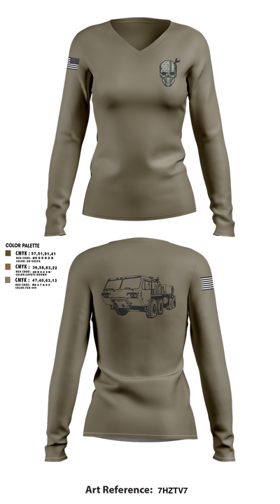 Fco 3-4AHB 30647083 Women's Long Sleeve V-neck Shirt - 3