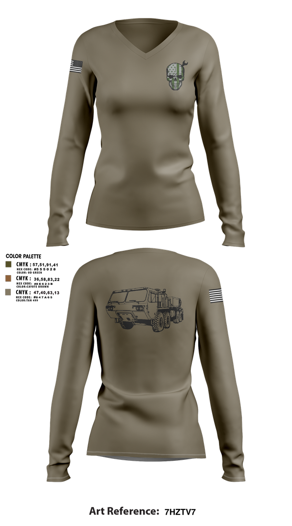 Womens Long Sleeve Vneck Shirt, Fco 3-4AHB, , Teamtime, Team time, sublimation, custom sports apparel, team uniforms, spirit wear, spiritwear, sports uniforms, custom shirts, team store, custom team store, fundraiser sports, apparel fundraiser
