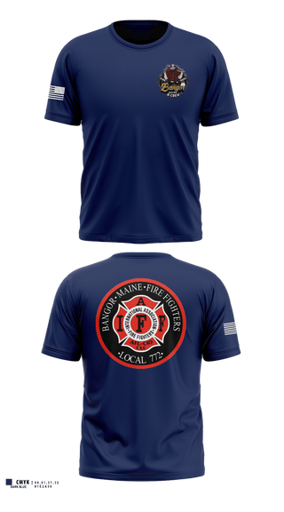 Short Sleeve Performance Shirt, Bangor fire, Fire Department, Teamtime, Team time, sublimation, custom sports apparel, team uniforms, spirit wear, spiritwear, sports uniforms, custom shirts, team store, custom team store, fundraiser sports, apparel fundraiser