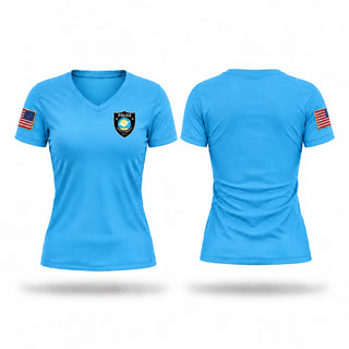 Womens Short Sleeve Vneck Shirt, Myrtle Beach K9 Unit, Police, Teamtime, Team time, sublimation, custom sports apparel, team uniforms, spirit wear, spiritwear, sports uniforms, custom shirts, team store, custom team store, fundraiser sports, apparel fundraiser