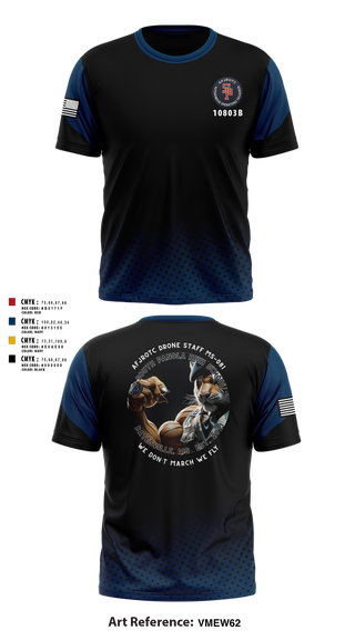 Short Sleeve Performance Shirt, AFJROTC MS-081 DRONE TEAM, , Teamtime, Team time, sublimation, custom sports apparel, team uniforms, spirit wear, spiritwear, sports uniforms, custom shirts, team store, custom team store, fundraiser sports, apparel fundraiser