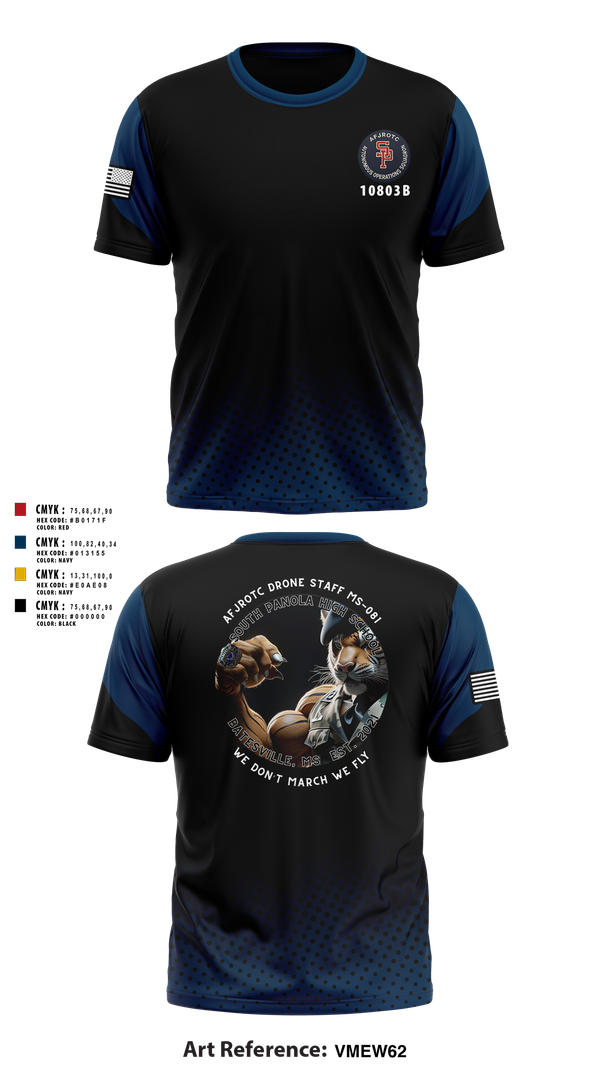 Short Sleeve Performance Shirt, AFJROTC MS-081 DRONE TEAM, , Teamtime, Team time, sublimation, custom sports apparel, team uniforms, spirit wear, spiritwear, sports uniforms, custom shirts, team store, custom team store, fundraiser sports, apparel fundraiser