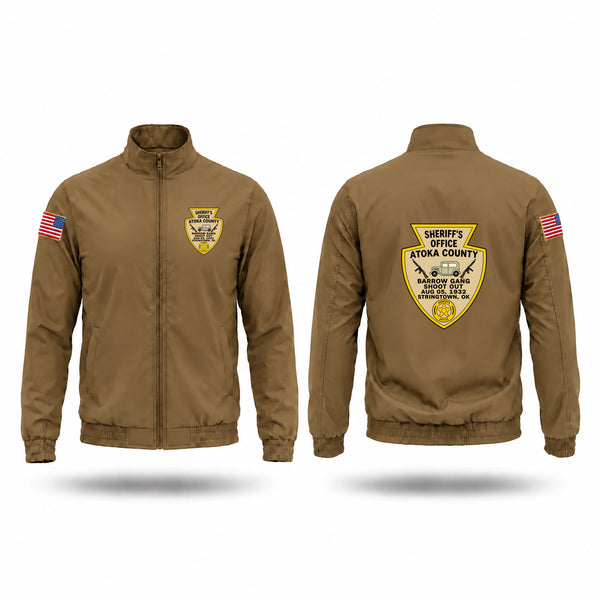 Windbreaker, Atoka County Sheriff’s Office, Police, Teamtime, Team time, sublimation, custom sports apparel, team uniforms, spirit wear, spiritwear, sports uniforms, custom shirts, team store, custom team store, fundraiser sports, apparel fundraiser