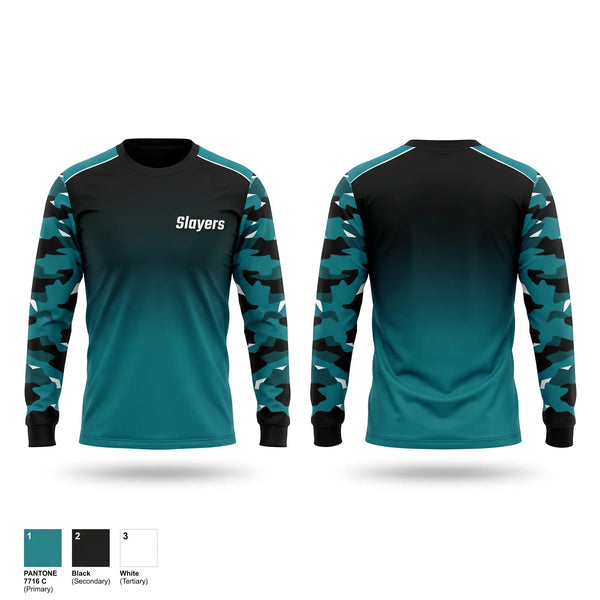Long Sleeve Performance Shirt, Slayers, Softball, Teamtime, Team time, sublimation, custom sports apparel, team uniforms, spirit wear, spiritwear, sports uniforms, custom shirts, team store, custom team store, fundraiser sports, apparel fundraiser