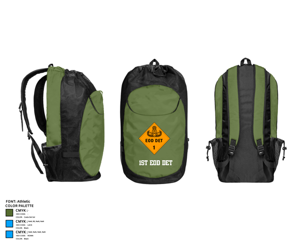Gear Bag, 1st EOD DET, , Teamtime, Team time, sublimation, custom sports apparel, team uniforms, spirit wear, spiritwear, sports uniforms, custom shirts, team store, custom team store, fundraiser sports, apparel fundraiser