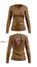 180th ESC 26098574 Women's Long Sleeve V-neck Shirt - 2