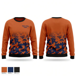 Crew Neck Sweatshirt, Clayton Valley Flames, Softball, Teamtime, Team time, sublimation, custom sports apparel, team uniforms, spirit wear, spiritwear, sports uniforms, custom shirts, team store, custom team store, fundraiser sports, apparel fundraiser