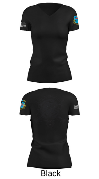 Womens Short Sleeve Vneck Shirt, 380th Security Police Squadron, , Teamtime, Team time, sublimation, custom sports apparel, team uniforms, spirit wear, spiritwear, sports uniforms, custom shirts, team store, custom team store, fundraiser sports, apparel fundraiser