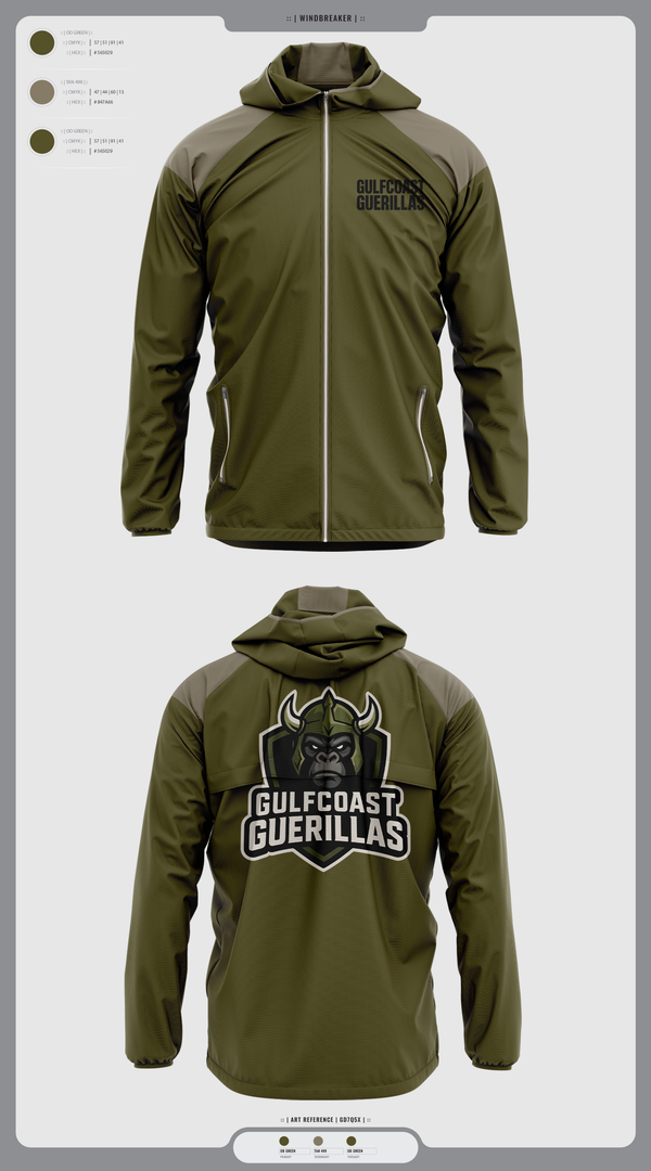 Windbreaker, Gulfcoast Guerillas, , Teamtime, Team time, sublimation, custom sports apparel, team uniforms, spirit wear, spiritwear, sports uniforms, custom shirts, team store, custom team store, fundraiser sports, apparel fundraiser