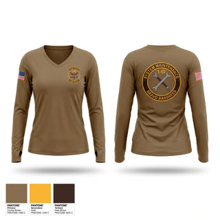 Womens Long Sleeve Vneck Shirt, 1-62 bravo, Army, Teamtime, Team time, sublimation, custom sports apparel, team uniforms, spirit wear, spiritwear, sports uniforms, custom shirts, team store, custom team store, fundraiser sports, apparel fundraiser