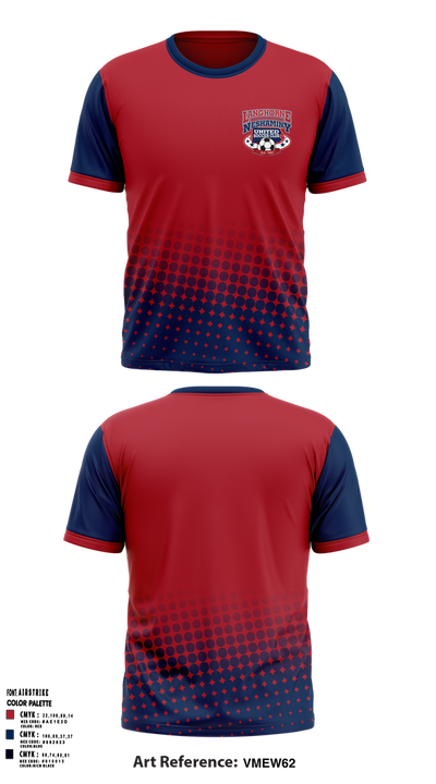 Langhorne Neshaminy United Soccer Club 57923086 Short Sleeve Performance Shirt - 1