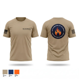 Short Sleeve Performance Shirt, 2027 international live fire seminar, Fire Department, Teamtime, Team time, sublimation, custom sports apparel, team uniforms, spirit wear, spiritwear, sports uniforms, custom shirts, team store, custom team store, fundraiser sports, apparel fundraiser