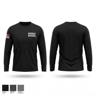 Long Sleeve Performance Shirt, MEDDAC Bavaria, Army, Teamtime, Team time, sublimation, custom sports apparel, team uniforms, spirit wear, spiritwear, sports uniforms, custom shirts, team store, custom team store, fundraiser sports, apparel fundraiser