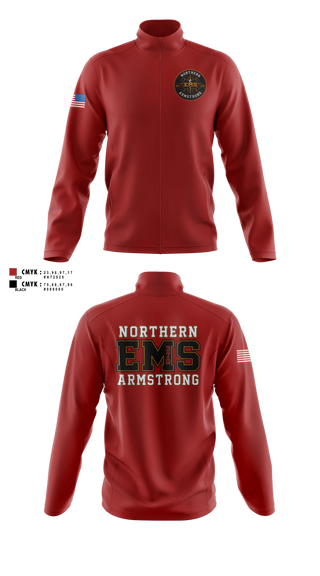 Fleece Jacket, Northern Armstrong EMS, EMS/EMT, Teamtime, Team time, sublimation, custom sports apparel, team uniforms, spirit wear, spiritwear, sports uniforms, custom shirts, team store, custom team store, fundraiser sports, apparel fundraiser