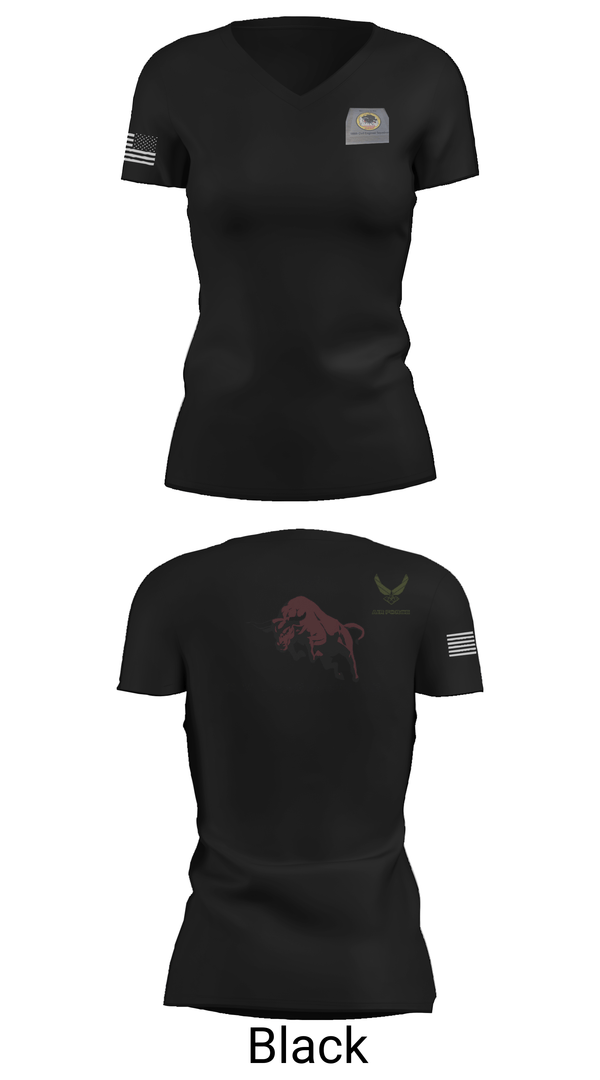 Womens Short Sleeve Vneck Shirt, 189th Civil Engineering, Air Force, Teamtime, Team time, sublimation, custom sports apparel, team uniforms, spirit wear, spiritwear, sports uniforms, custom shirts, team store, custom team store, fundraiser sports, apparel fundraiser