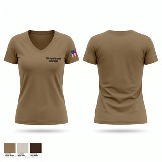 Womens Short Sleeve Vneck Shirt, 11th signal brigade 62nd esb-e, Army, Teamtime, Team time, sublimation, custom sports apparel, team uniforms, spirit wear, spiritwear, sports uniforms, custom shirts, team store, custom team store, fundraiser sports, apparel fundraiser