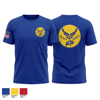 Old School Cotton Feel Shirt, Samuel Clemens Tx-82 AFJROTC, Air Force, Teamtime, Team time, sublimation, custom sports apparel, team uniforms, spirit wear, spiritwear, sports uniforms, custom shirts, team store, custom team store, fundraiser sports, apparel fundraiser