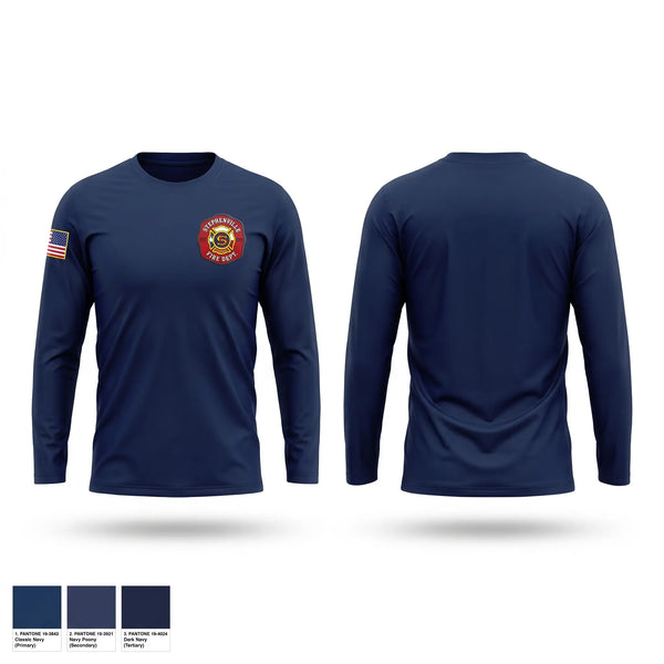 Long Sleeve Performance Shirt, Stephenville Fire Department, Fire Department, Teamtime, Team time, sublimation, custom sports apparel, team uniforms, spirit wear, spiritwear, sports uniforms, custom shirts, team store, custom team store, fundraiser sports, apparel fundraiser