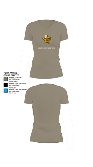 Womens Short Sleeve Vneck Shirt, Hudspeth county sheriff office, , Teamtime, Team time, sublimation, custom sports apparel, team uniforms, spirit wear, spiritwear, sports uniforms, custom shirts, team store, custom team store, fundraiser sports, apparel fundraiser
