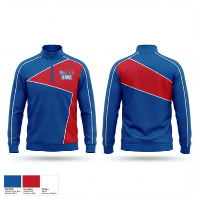 South Glens Falls Senior High School Tennis 41350281 Quarter Zip Jacket - 1