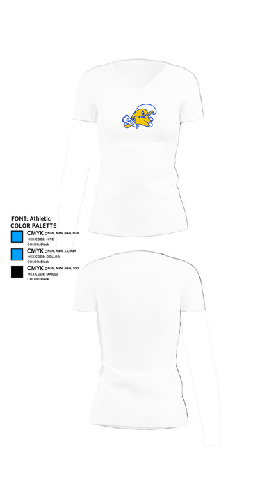 Tupelo Varsity Cheer 97281390 Women's Short Sleeve V-neck Shirt - 18