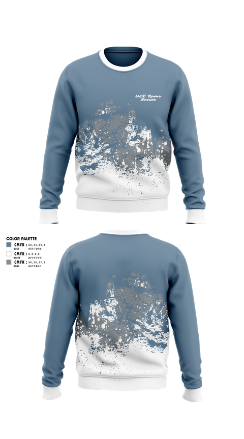 Crew Neck Sweatshirt, UCT Rams, Men's Soccer, Teamtime, Team time, sublimation, custom sports apparel, team uniforms, spirit wear, spiritwear, sports uniforms, custom shirts, team store, custom team store, fundraiser sports, apparel fundraiser