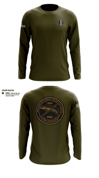 Long Sleeve Performance Shirt, 1st Marine Division G-2 Targeting, Marines, Teamtime, Team time, sublimation, custom sports apparel, team uniforms, spirit wear, spiritwear, sports uniforms, custom shirts, team store, custom team store, fundraiser sports, apparel fundraiser