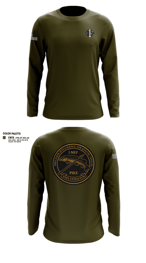 Long Sleeve Performance Shirt, 1st Marine Division G-2 Targeting, Marines, Teamtime, Team time, sublimation, custom sports apparel, team uniforms, spirit wear, spiritwear, sports uniforms, custom shirts, team store, custom team store, fundraiser sports, apparel fundraiser