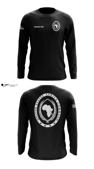 Long Sleeve Performance Shirt, USAFRICOM, Army, Teamtime, Team time, sublimation, custom sports apparel, team uniforms, spirit wear, spiritwear, sports uniforms, custom shirts, team store, custom team store, fundraiser sports, apparel fundraiser