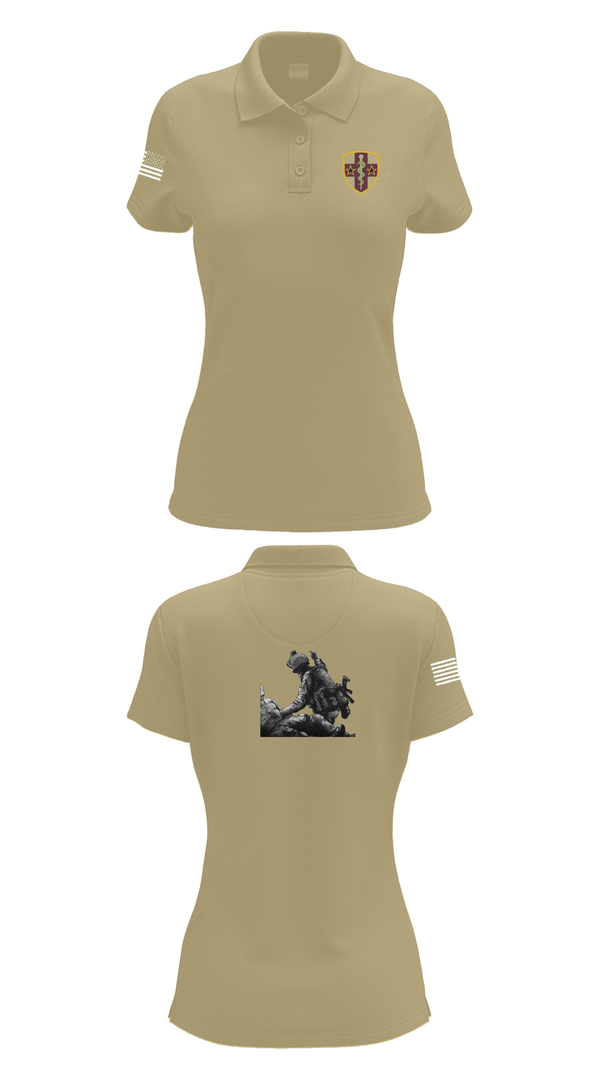 Womens Short Sleeve Performance Polo, 7455th MORU, , Teamtime, Team time, sublimation, custom sports apparel, team uniforms, spirit wear, spiritwear, sports uniforms, custom shirts, team store, custom team store, fundraiser sports, apparel fundraiser