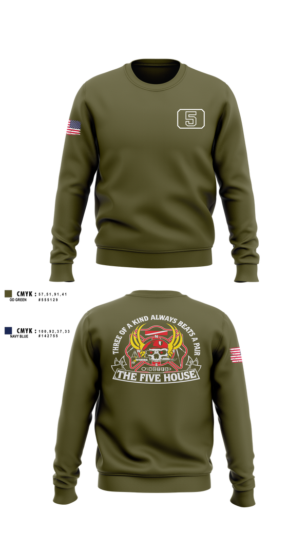 Crew Neck Sweatshirt, Greensboro Fire Department Rescue 5, Fire Department, Teamtime, Team time, sublimation, custom sports apparel, team uniforms, spirit wear, spiritwear, sports uniforms, custom shirts, team store, custom team store, fundraiser sports, apparel fundraiser