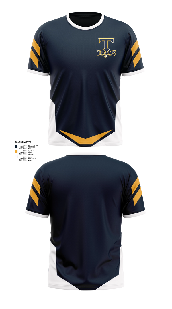 Short Sleeve Performance Shirt, Titans, Baseball, Teamtime, Team time, sublimation, custom sports apparel, team uniforms, spirit wear, spiritwear, sports uniforms, custom shirts, team store, custom team store, fundraiser sports, apparel fundraiser