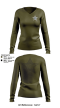 District I Street Crimes 1468514 Women's Long Sleeve V-neck Shirt - 103