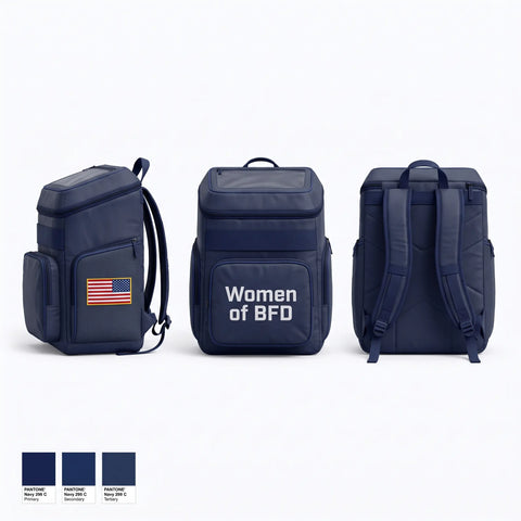 Gear Bag, Women of BFD, Fire Department, Teamtime, Team time, sublimation, custom sports apparel, team uniforms, spirit wear, spiritwear, sports uniforms, custom shirts, team store, custom team store, fundraiser sports, apparel fundraiser