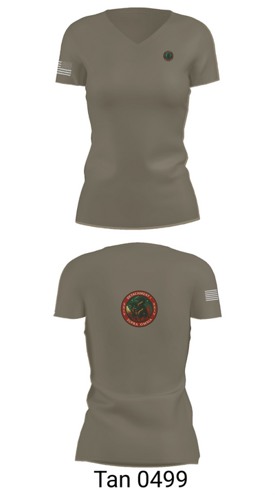 Detachment 1, 24th MDSB 49802931 Women's Short Sleeve V-neck Shirt - 68