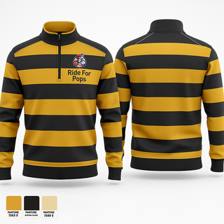 Quarter Zip Jacket, Ride For Pops, Baseball, Teamtime, Team time, sublimation, custom sports apparel, team uniforms, spirit wear, spiritwear, sports uniforms, custom shirts, team store, custom team store, fundraiser sports, apparel fundraiser