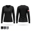Mason County Sheriff’s Office Women's Long Sleeve V-neck Shirt - 1