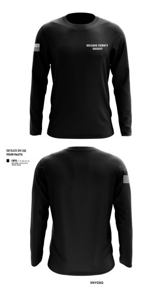 Long Sleeve Performance Shirt, Orleans County Sheriff, Police, Teamtime, Team time, sublimation, custom sports apparel, team uniforms, spirit wear, spiritwear, sports uniforms, custom shirts, team store, custom team store, fundraiser sports, apparel fundraiser