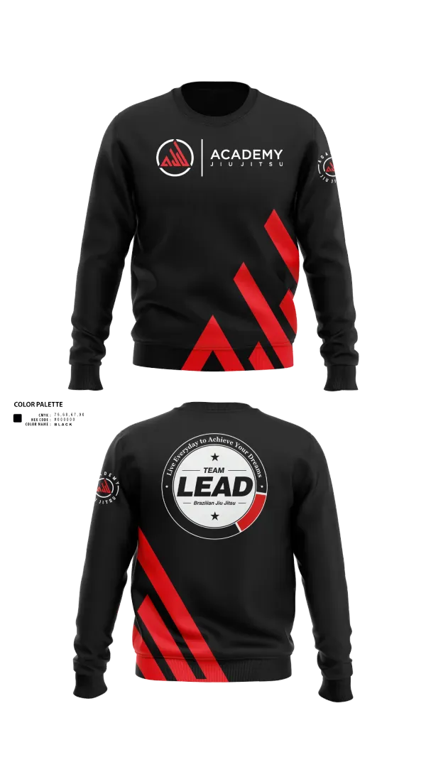 Crew Neck Sweatshirt, Academy Jiu Jitsu, , Teamtime, Team time, sublimation, custom sports apparel, team uniforms, spirit wear, spiritwear, sports uniforms, custom shirts, team store, custom team store, fundraiser sports, apparel fundraiser
