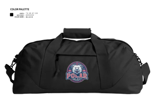 Duffle Bag, Polar Select, Ice Hockey, Teamtime, Team time, sublimation, custom sports apparel, team uniforms, spirit wear, spiritwear, sports uniforms, custom shirts, team store, custom team store, fundraiser sports, apparel fundraiser