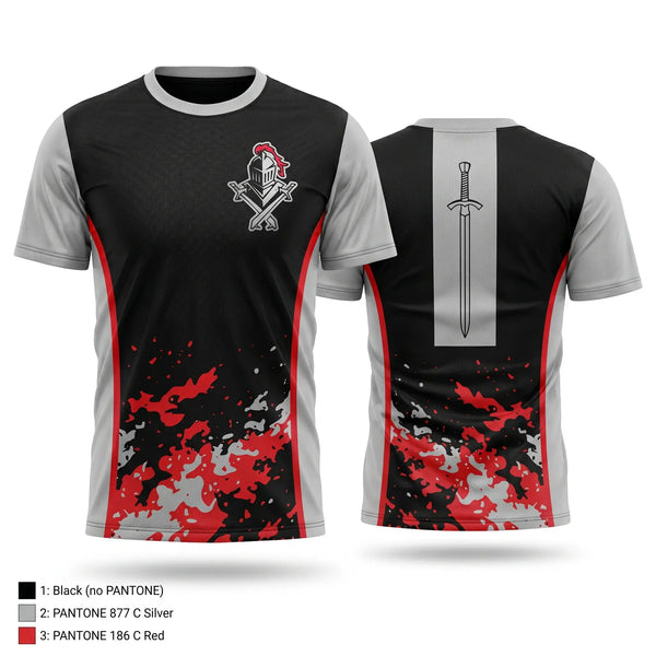 Soft Poly Tee Cotton Like Feel, Knights Track Club, Track & Field, Teamtime, Team time, sublimation, custom sports apparel, team uniforms, spirit wear, spiritwear, sports uniforms, custom shirts, team store, custom team store, fundraiser sports, apparel fundraiser