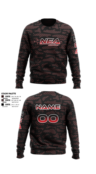 Crew Neck Sweatshirt, Northeastern Assassins, E-Sports, Teamtime, Team time, sublimation, custom sports apparel, team uniforms, spirit wear, spiritwear, sports uniforms, custom shirts, team store, custom team store, fundraiser sports, apparel fundraiser